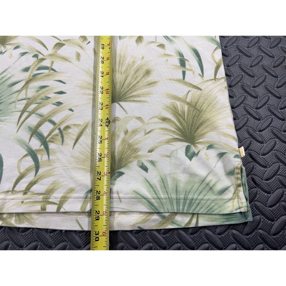 Tommy Bahama Shirt Adult Extra Large Button Up Beige Floral Hawaiian Camp Men's - Picture 10 of 12